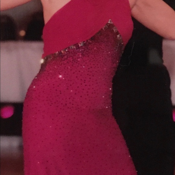 Dresses & Skirts - Berry Crystal / Rhinestone Latin Dance Dress